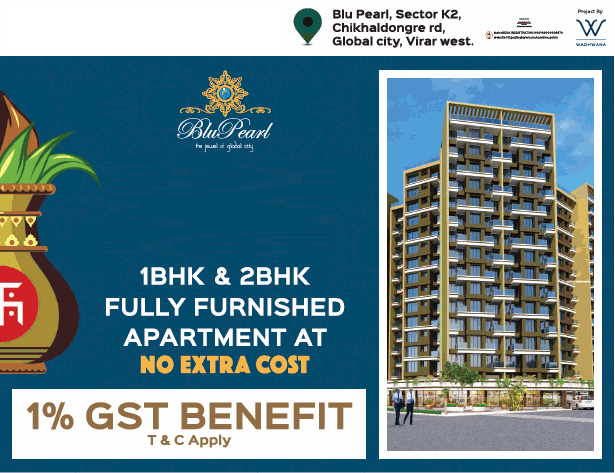 SB Blu Pearl presents 1 & 2 bhk fully furnished apartments at no extra cost in Mumbai Update